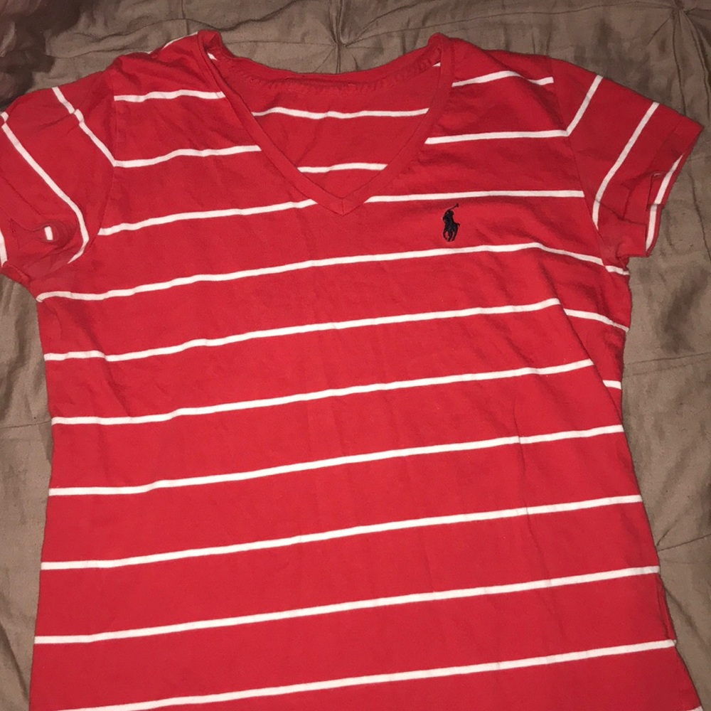 cute polo v neck t-shirt